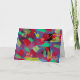 明るく明るい抽象芸術デジタルアート空白の カード