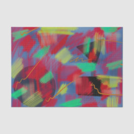 明るく明るい抽象芸術デジタルアート 薄葉紙