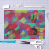 明るく明るい抽象芸術デジタルアート 薄葉紙 (クラフト)