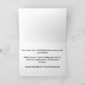 明るく明るい社員記念日カード カード (内部)