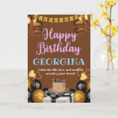 明るく明るい誕生日カード カード (黄色い花)