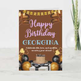 明るく明るい誕生日カード カード