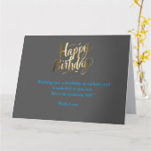 明るく明るい誕生日 カード (黄色い花)