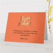 明るく明るい誕生日 カード (黄色い花)