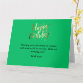 明るく明るい誕生日 カード (黄色い花)