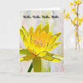 明るく明るく明るく老人ホーム カード (黄色い花)
