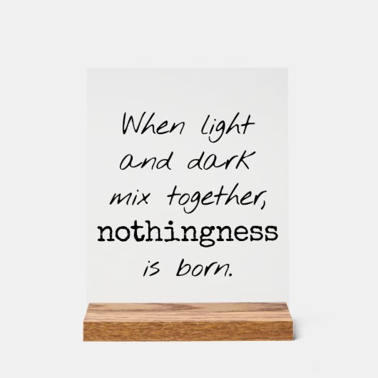 明るく暗いアクリルサイン アクリルサイン (正面)