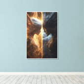 明るく暗い – ドラマチックなファンタジーキャンバス印刷 キャンバスプリント (インサイチュ (ウッドフロア))