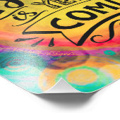 明るく最高のして未だ来カラフルだ フォトプリント            (角)