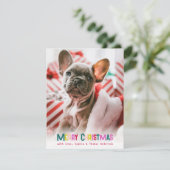 明るく楽しいクリスマスの写真 シーズンカード (スタンド正面)