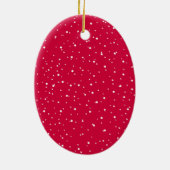 明るく楽しいクリスマスの写真 セラミックオーナメント (裏面)