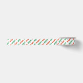 明るく楽しいクリスマスの冬の休日 サテンリボン (正面)