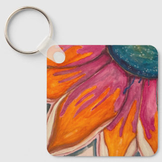 明るく楽しいフラワーペンダント キーホルダー