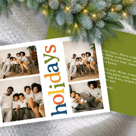 明るく楽しいホリデーシーズンのクリスマスフォトギフト シーズンカード
