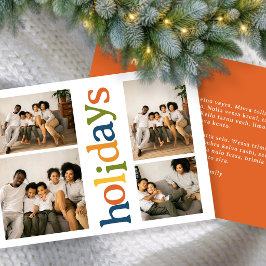 明るく楽しいホリデーシーズンのクリスマスフォトギフト シーズンカード