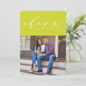 明るく楽しいホリデーシーズンの写真カードスクリプト シーズンカード (スタンド正面)