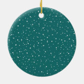 明るく楽しいメリークリスマス写真 松緑 セラミックオーナメント (裏面)
