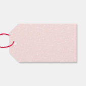 明るく楽しいメリークリスマス赤面ピンク ギフトタグ (裏面横)