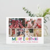 明るく楽しいメリークリスマス6カスタムの写真 シーズンカード (スタンド正面)