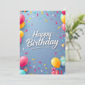 明るく楽しい誕生日願い! 招待状 (スタンド正面)