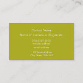 明るく機械的カラフルなギアツリー 名刺 (裏面)