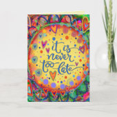 明るく決して遅インスパイア過しない勇気付けられる カード (正面)