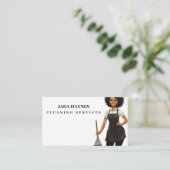 明るく清潔な女性サービス 名刺 (スタンド正面)