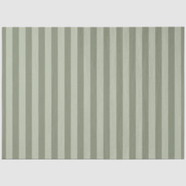 明るく濃いセージ緑ストライプの 薄葉紙