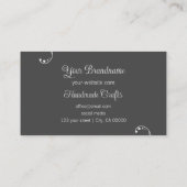 明るく濃い灰色の装飾用の斜角華美 名刺 (裏面)