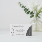 明るく濃い灰色の装飾用の斜角華美 名刺 (スタンド正面)