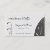 明るく濃い灰色の装飾用の斜角華美 名刺 (正面)