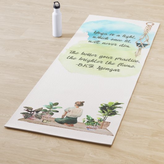 明るく炎の水カラーフィットネスマット ヨガマット (インサイチュ)