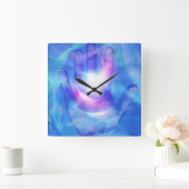 明るく照らされた手 スクエア壁時計 (ホーム)