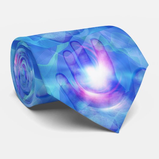 明るく照らされた手 ネクタイ (ロール)