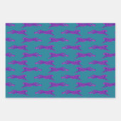 明るく熱はっきりしたいピンクのチーズ ラッピングペーパーシート (正面)