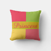 明るく熱帯の色 クッション (正面)