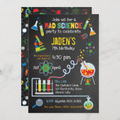明るく男女兼用な気違い科学のパーティー 招待状 (正面/裏面)