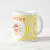 明るく笑うSoCalの太陽 ジャンボコーヒーマグカップ (正面右)