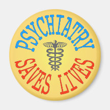 明るく精神医学を支持する磁石