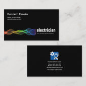 明るく素晴らしい電気脈拍の電気技師 名刺 (正面/裏面)