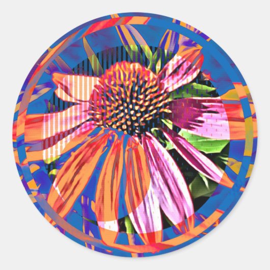 明るく美しいステッカー ラウンドシール (正面)