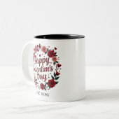 明るく美しいハッピーバレンタインデー ツートーンマグカップ (正面左)