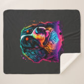 明るく美しいベルネーズマウンテンドッグ シェルパブランケット (正面(横))