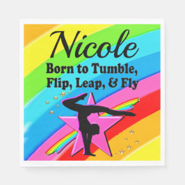 明るく美しい体操少女デザイン スタンダードランチョンナプキン