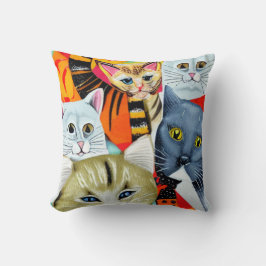 明るく美しい猫 クッション