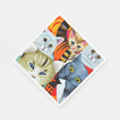 明るく美しい猫 スタンダードランチョンナプキン (角)