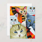 明るく美しい猫 ノートカード (正面/裏面)