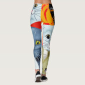 明るく美しい猫 レギンス (裏面)