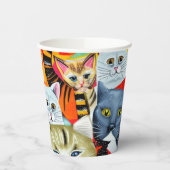 明るく美しい猫 紙コップ (左)