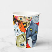 明るく美しい猫 紙コップ (右)